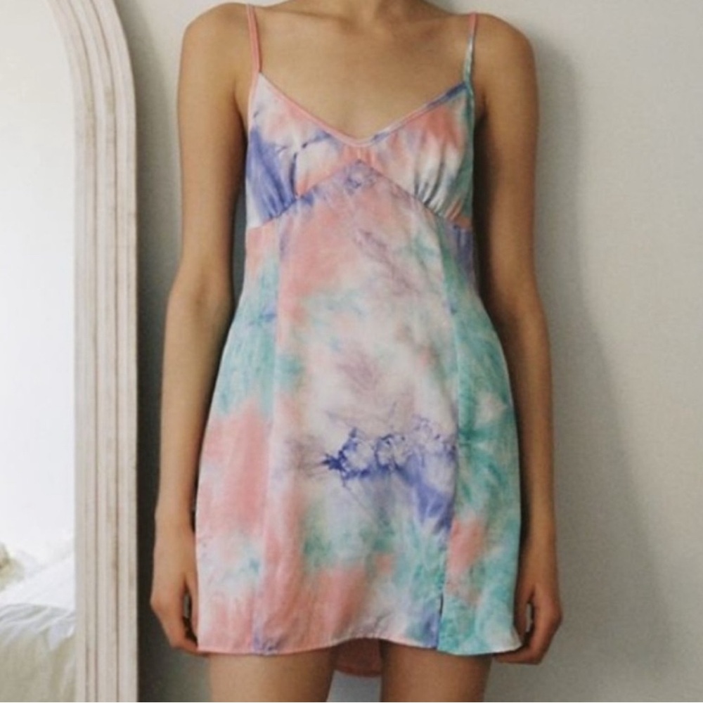 Tie-Dye Slip Dress